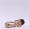 Una Healy Dilemma Strappy Block Heel - Rose Gold Sparkle